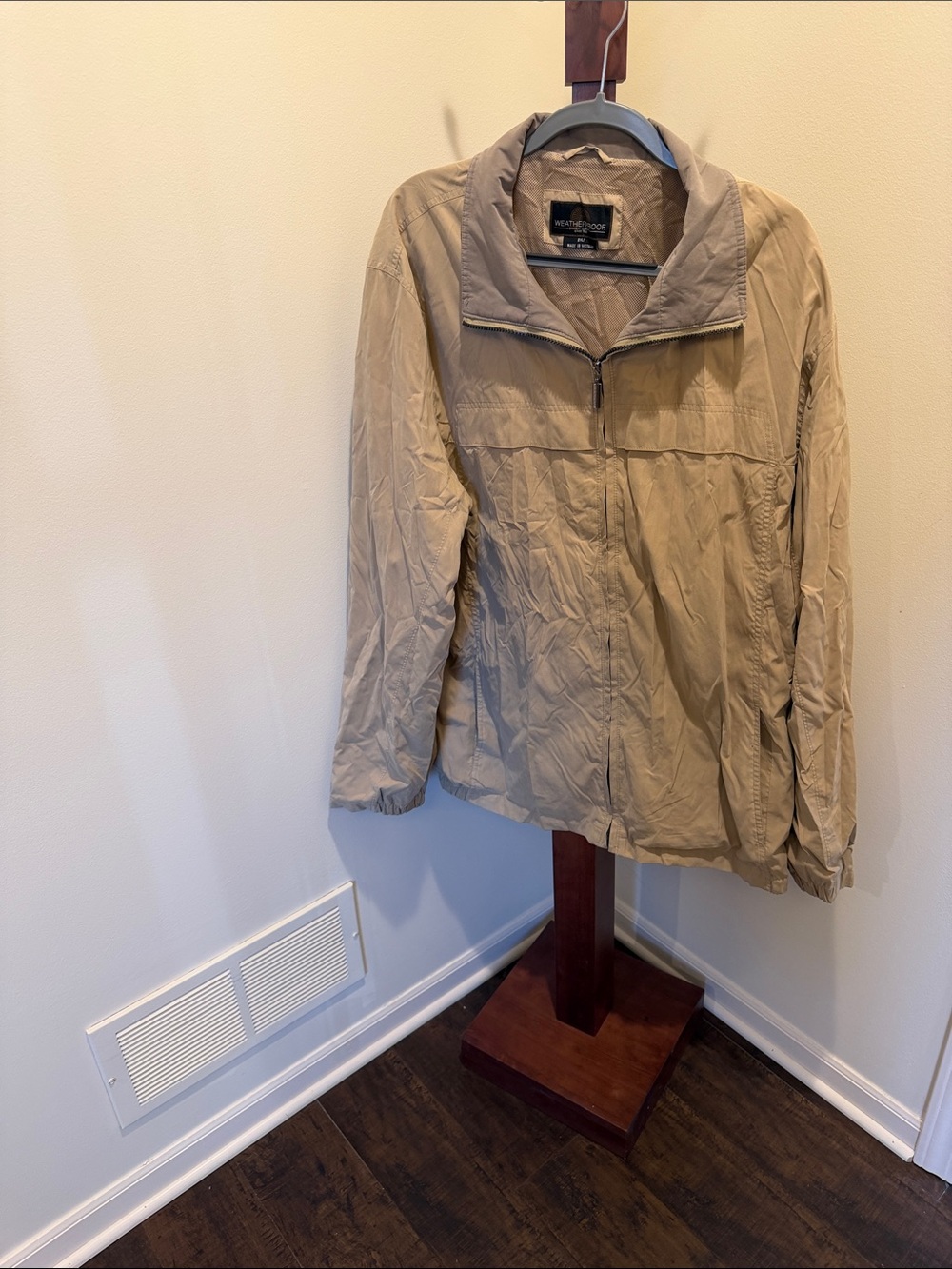 Weatherproof Men's Lightweight Beige jacket 2XLT